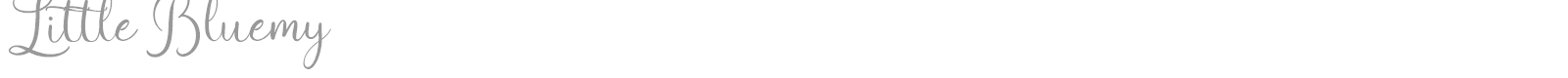 Little Bluemy font preview
